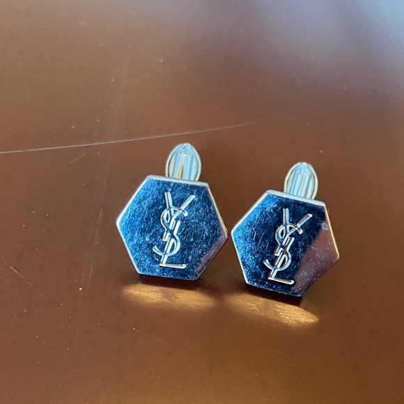 YVES SAINT LAURENT Hexagon Cuff Links - Picture 6 of 7